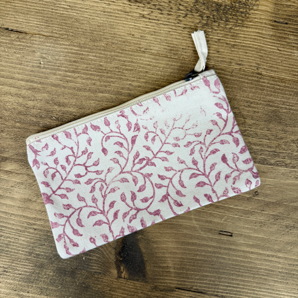 Random Pink Tractor Small Pouch