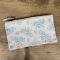 Baby Blue Random Bees Small Pouch