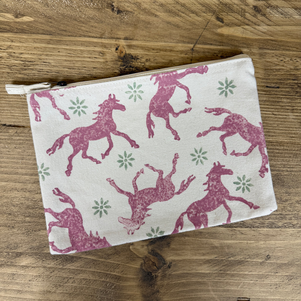 Rose Trotting Pony Medium Pouch