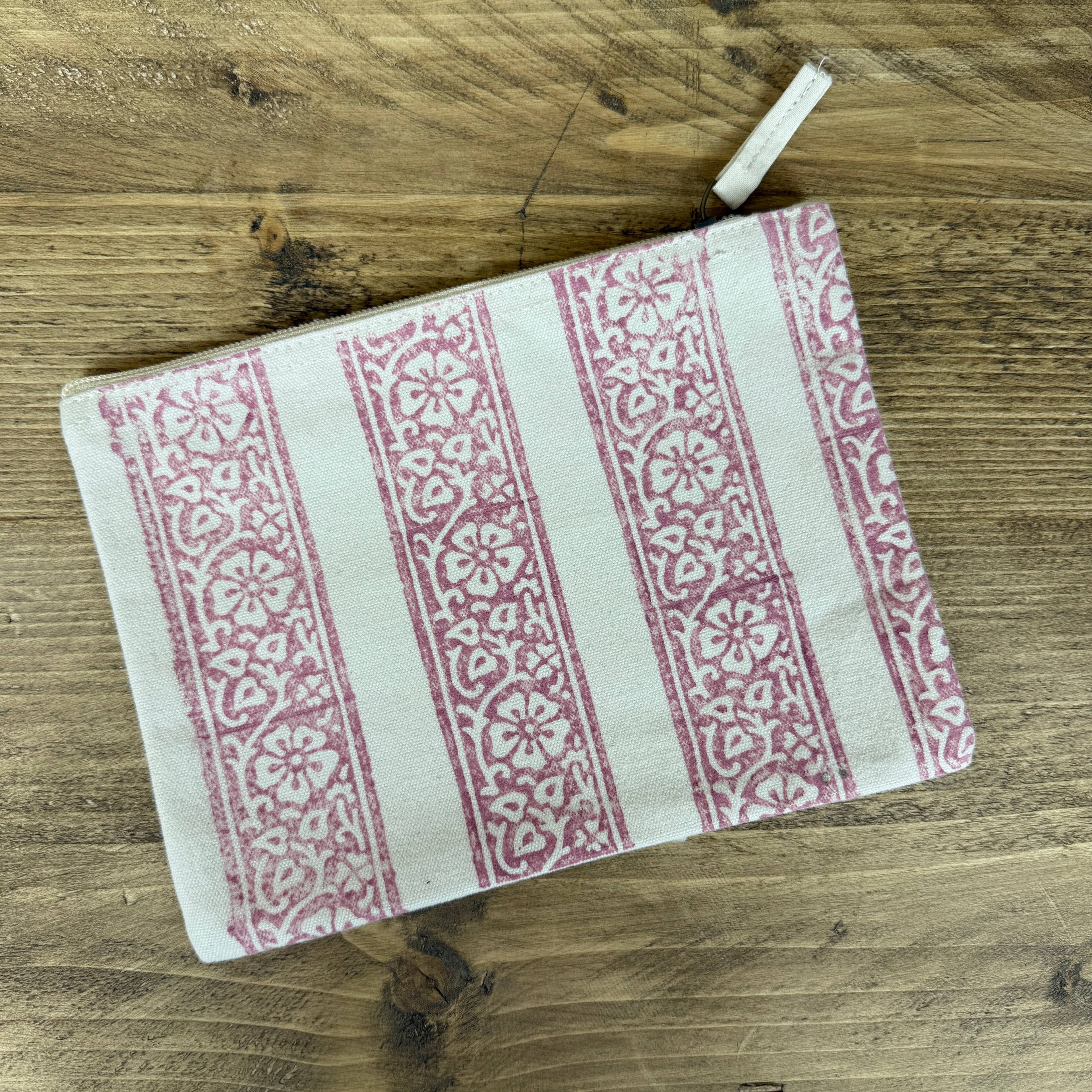 Pink Random Tractor Medium Pouch