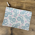 Baby Blue Random Tractor Medium Pouch