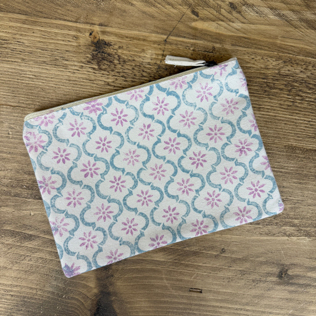 Baby Blue Random Tractor Medium Pouch