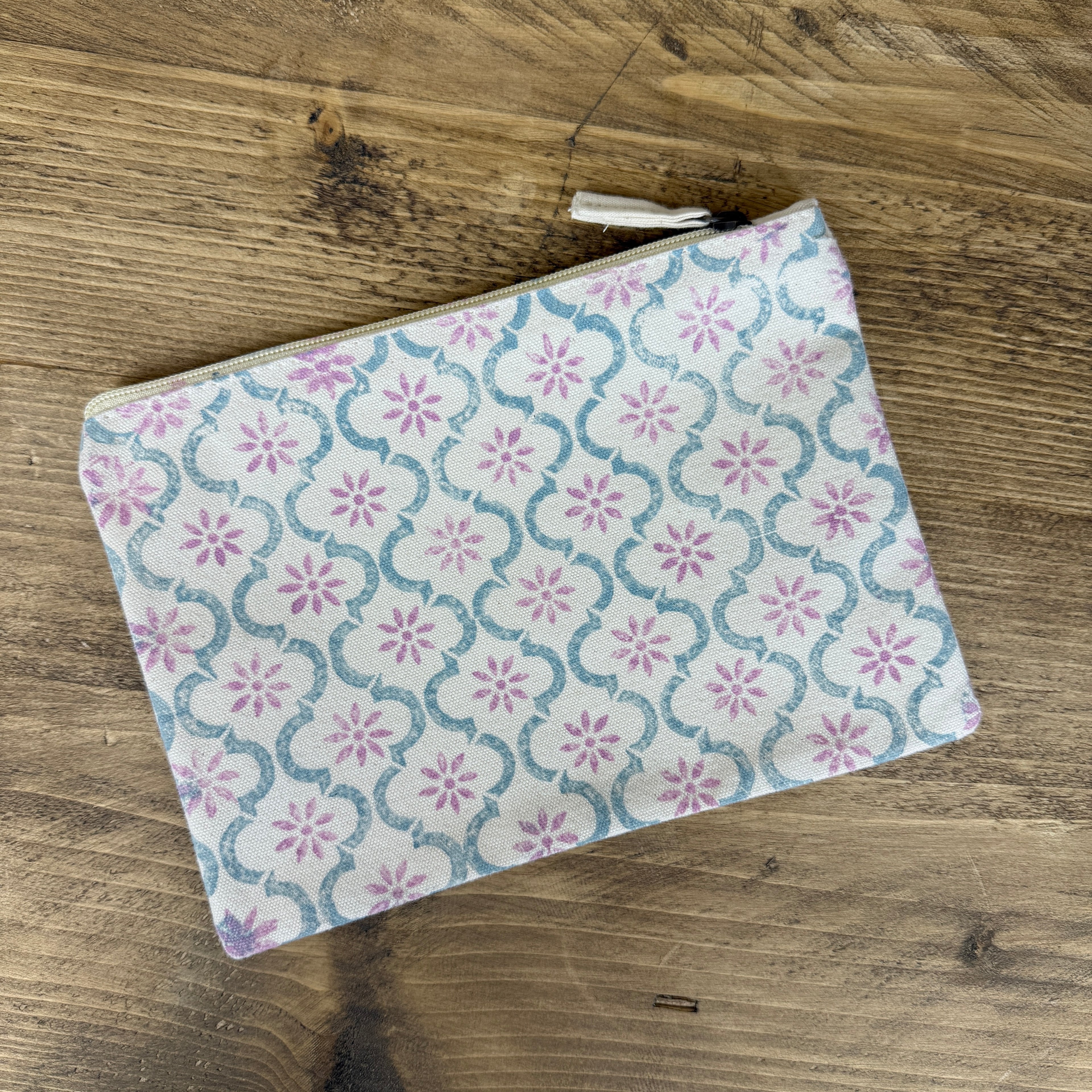 Baby Blue Random Tractor Medium Pouch
