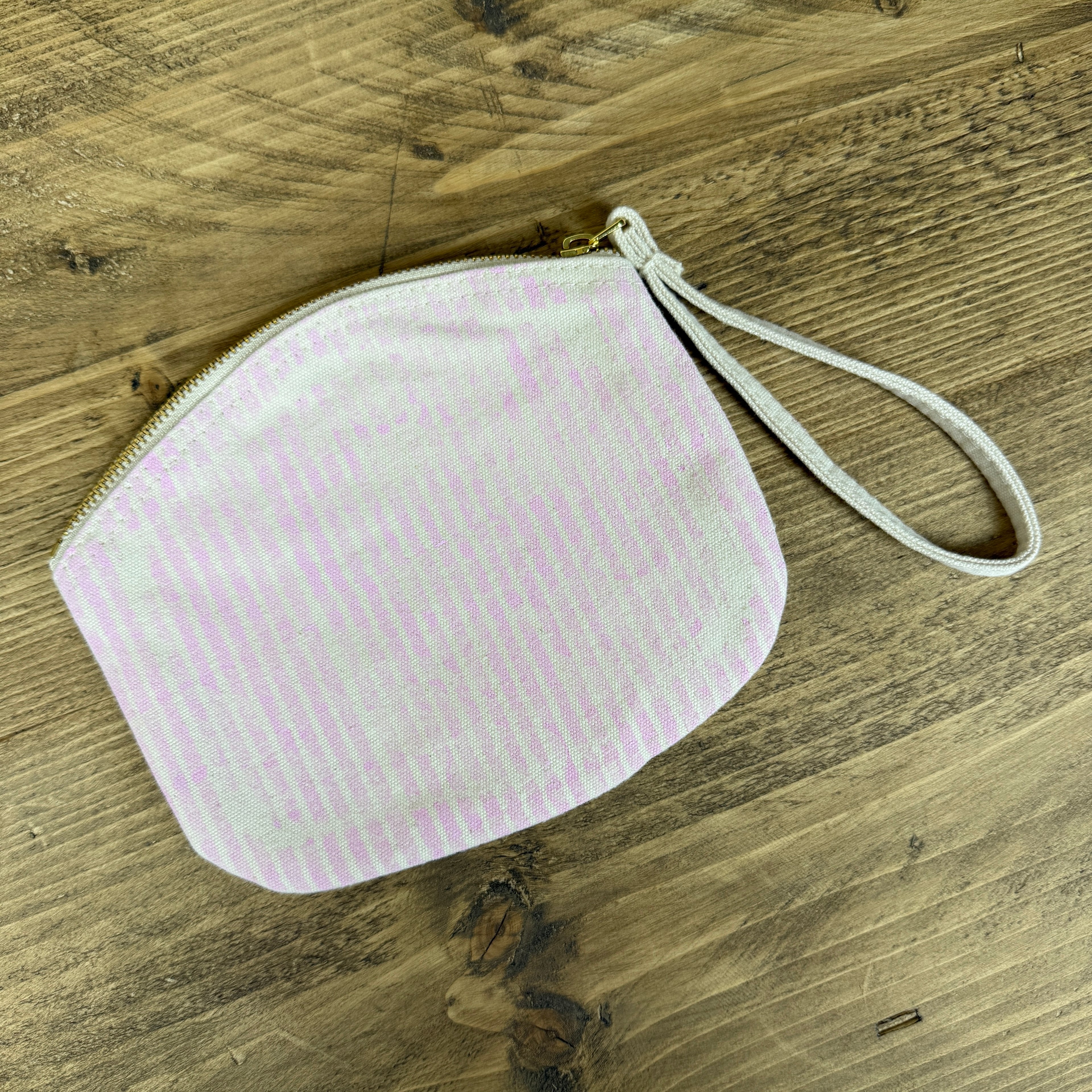 Pink and Light Green Vines Tractor Small Clutch Bag