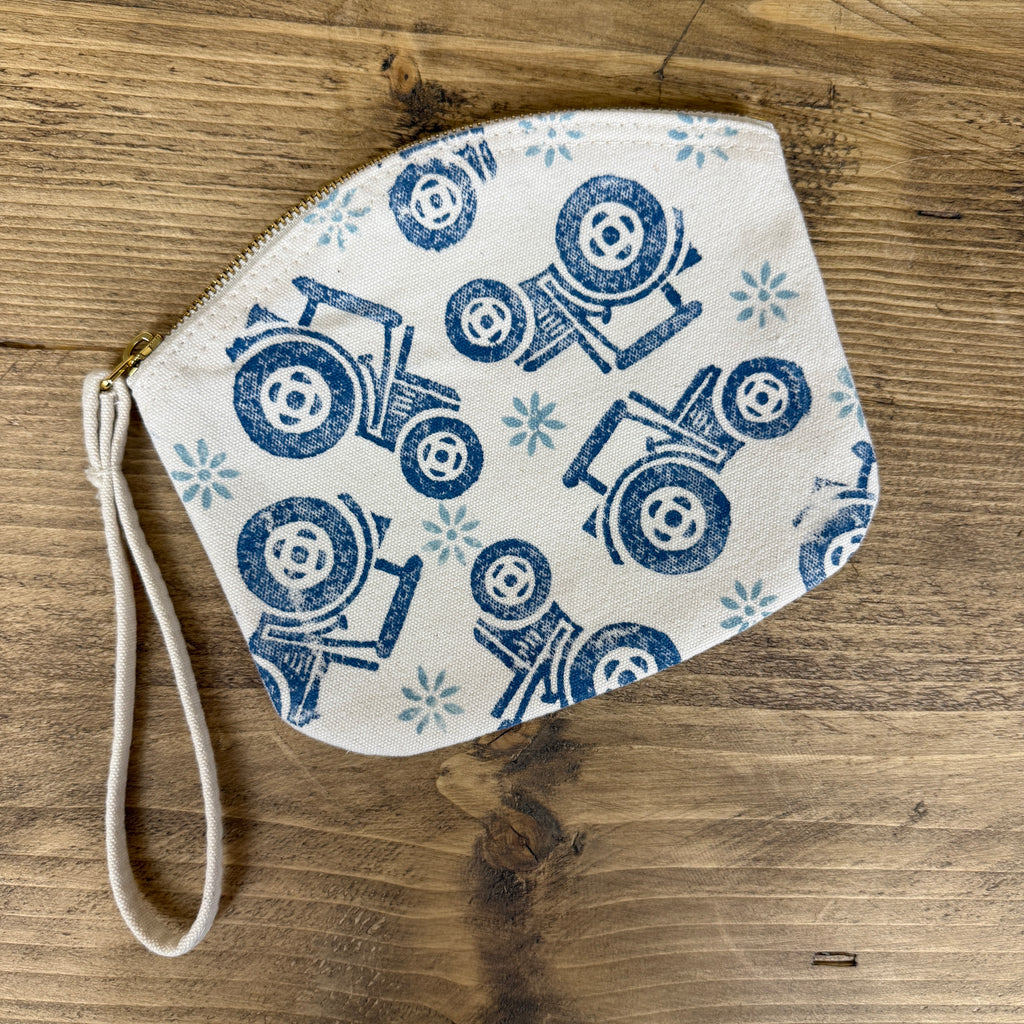 Blue Random Tractors Small Clutch Bag