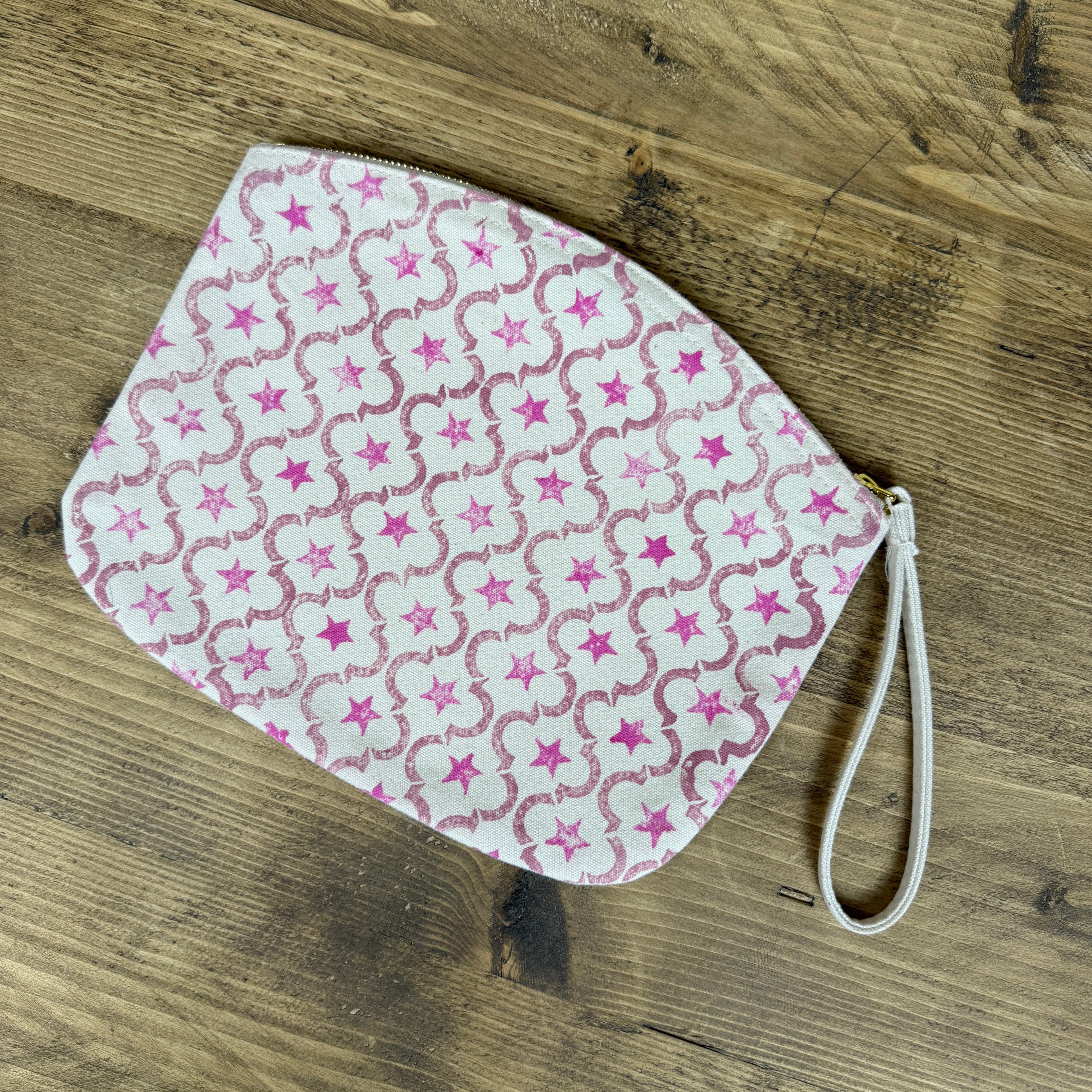 Rose Random Tractors Large Clutch Bag
