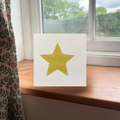 Yellow Star Greeting Card