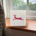 Raspberry Hare Greeting Card