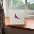 Raspberry Labrador Greeting Card