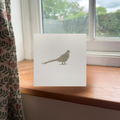 Linen Pheasant Greeting Card
