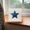 Navy Star Greeting Card