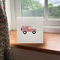 Rose Land Rover Greeting Card