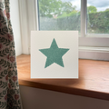 Aqua Star Greeting Card